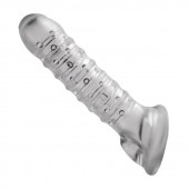 Утолщающая ребристая насадка на пенис - Доминирующее кольцо - в Симферополе купить с доставкой