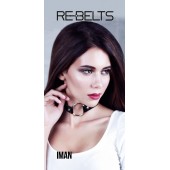 Чёрный чокер-кляп Iman Black - Rebelts - купить с доставкой в Симферополе