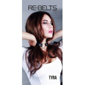 Чёрный кожаный чокер-кляп Tyra Black - Rebelts - купить с доставкой в Симферополе