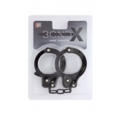 Чёрные наручники из листового металла BONDX METAL CUFFS BLACK - Dream Toys - купить с доставкой в Симферополе