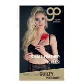 Пластиковая метелочка с красными пёрышками Small Feather Tickler - 32 см. - Blush Novelties - купить с доставкой в Симферополе