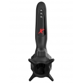 Чёрный вибростимулятор для головки члена с эффектом всасывания Vibrating Roto-Sucker - Pipedream - в Симферополе купить с доставкой