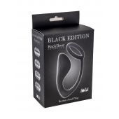 Чёрное эрекционное кольцо с анальной пробкой Button Anal Plug - Lola Games - в Симферополе купить с доставкой