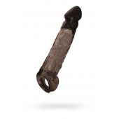 Чёрная насадка на пенис Tс подхватом - 19,5 см. - ToyFa - в Симферополе купить с доставкой