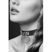 Узенький ошейник из полиуретана с кольцом - Bijoux Pour Toi - купить с доставкой в Симферополе