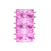 Розовая насадка на пенис Rings Armour - Lola Games - в Симферополе купить с доставкой