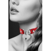 Красный чокер с замком в форме сердца - Bijoux Pour Toi - купить с доставкой в Симферополе