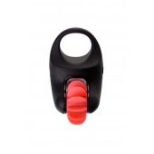 Чёрно-красное эрекционное виброкольцо Erotist - Erotist Adult Toys - в Симферополе купить с доставкой