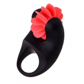Чёрно-красное эрекционное виброкольцо Erotist - Erotist Adult Toys - в Симферополе купить с доставкой