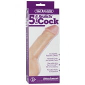 Насадка-реалистик для трусиков Vac-U-Lock 5  Realistic - 12,7 см. - Doc Johnson - купить с доставкой в Симферополе