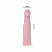 Телесная насадка с вибрацией Sex Expert - 18 см. - Sex Expert - в Симферополе купить с доставкой