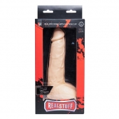 Телесный фаллоимитатор REALSTUFF REALISTIC DONG 9INCH - 23 см. - Dream Toys