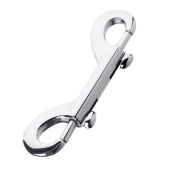 Серебристый двухсторонний карабин TOYFA Metal - ToyFa - купить с доставкой в Симферополе