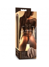 Коричневый мастубратор-вагина Nicole s Kitty - Blush Novelties - в Симферополе купить с доставкой