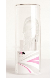 Прозрачная гелевая насадка с клиторальным отростком - 13 см. - Toyfa Basic - в Симферополе купить с доставкой