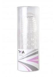 Прозрачная закрытая гелевая насадка - 13,5 см. - Toyfa Basic - в Симферополе купить с доставкой