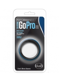 Черно-синее эрекционное кольцо Silicone Go Pro Cock Ring - Blush Novelties - в Симферополе купить с доставкой