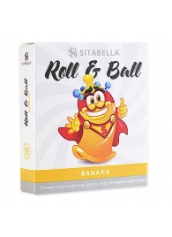 Стимулирующий презерватив-насадка Roll   Ball Banana - Sitabella - купить с доставкой в Симферополе