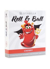 Стимулирующий презерватив-насадка Roll   Ball Cherry - Sitabella - купить с доставкой в Симферополе