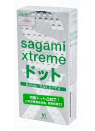 Презервативы Sagami Xtreme Type-E с точками - 10 шт. - Sagami - купить с доставкой в Симферополе