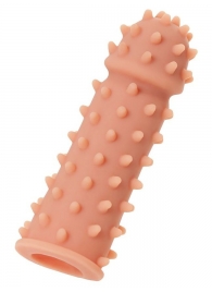 Телесная реалистичная насадка KOKOS Extreme Sleeve 03 с дополнительной стимуляцией - 12,7 см. - KOKOS - в Симферополе купить с доставкой