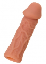 Телесная реалистичная насадка KOKOS Extreme Sleeve 05 с дополнительной стимуляцией - 12,7 см. - KOKOS - в Симферополе купить с доставкой