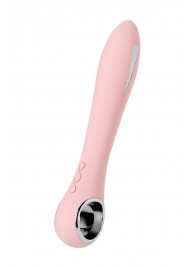 Розовый силиконовый вибратор с электростимуляцией GALVANI VIBE - 21 см. - ToyFa - купить с доставкой в Симферополе
