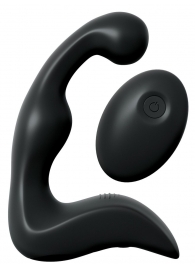 Черный вибромассажер простаты с пультом ДУ Control P-Spot Pro - Pipedream - в Симферополе купить с доставкой