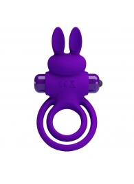 Фиолетовое эрекционное кольцо с вибростимуляцией клитора Vibrant Penis Ring III - Baile - в Симферополе купить с доставкой