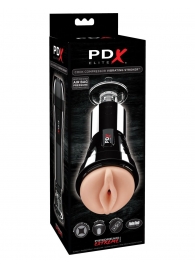 Телесный вибромастурбатор-вагина Cock Compressor Vibrating Stroker - Pipedream - в Симферополе купить с доставкой