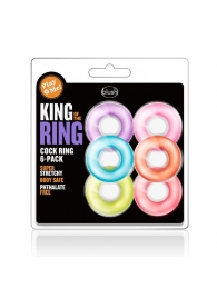 Набор из 6 эрекционных колец King of the Ring - Blush Novelties - в Симферополе купить с доставкой