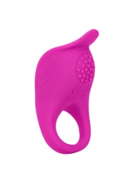 Ярко-розовое эрекционное виброкольцо Silicone Rechargeable Teasing Enhancer - California Exotic Novelties - в Симферополе купить с доставкой