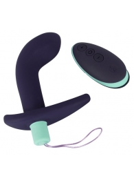 Темно-фиолетовый вибростимулятор простаты с пультом ДУ Remote Controlled Prostate Plug - Orion - в Симферополе купить с доставкой