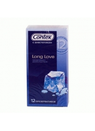 Презервативы с продлевающей смазкой Contex Long Love - 12 шт. - Contex - купить с доставкой в Симферополе