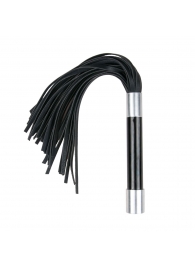 Черная плеть Easytoys Flogger With Metal Grip - 38 см. - Easy toys - купить с доставкой в Симферополе