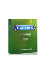 Текстурированные презервативы Torex  С точками  - 3 шт. - Torex - купить с доставкой в Симферополе