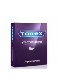 Презервативы Torex  Ультратонкие  - 3 шт. - Torex - купить с доставкой в Симферополе