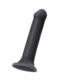 Черный фаллос на присоске Silicone Bendable Dildo XL - 20 см. - Strap-on-me - купить с доставкой в Симферополе