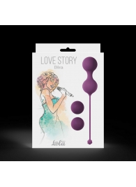 Набор фиолетовых вагинальных шариков Love Story Diva - Lola Games