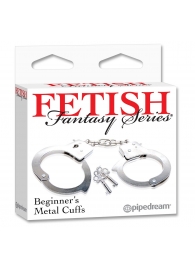 Металлические наручники Beginner s Metal Cuffs - Pipedream - купить с доставкой в Симферополе