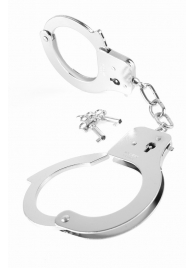 Металлические серебристые наручники Designer Metal Handcuffs - Pipedream - купить с доставкой в Симферополе