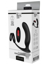 Черный массажер простаты REMOTE P-PLEASER - Dream Toys - в Симферополе купить с доставкой