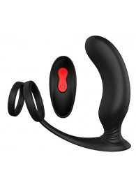 Черный массажер простаты REMOTE P-PLEASER - Dream Toys - в Симферополе купить с доставкой