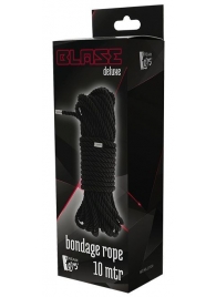 Черная веревка для бондажа BONDAGE ROPE - 10 м. - Dream Toys - купить с доставкой в Симферополе