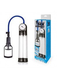 Прозрачная вакуумная помпа Sex Expert с манометром - Sex Expert - в Симферополе купить с доставкой