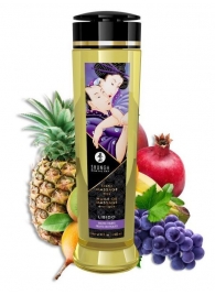 Массажное масло Libido Exotic Fruits с ароматом экзотических фруктов - 240 мл. - Shunga - купить с доставкой в Симферополе