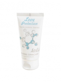 Увлажняющий лубрикант на водной основе Love Protection - 50 мл. - Lola Games - купить с доставкой в Симферополе