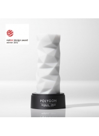 Белый 3D мастурбатор POLYGON - Tenga - в Симферополе купить с доставкой