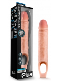 Телесный реалистичный фаллоудлинитель 10 Inch Silicone Cock Sheath Penis Extender - 25,4 см. - Blush Novelties - в Симферополе купить с доставкой