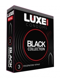 Черные презервативы LUXE Royal Black Collection - 3 шт. - Luxe - купить с доставкой в Симферополе